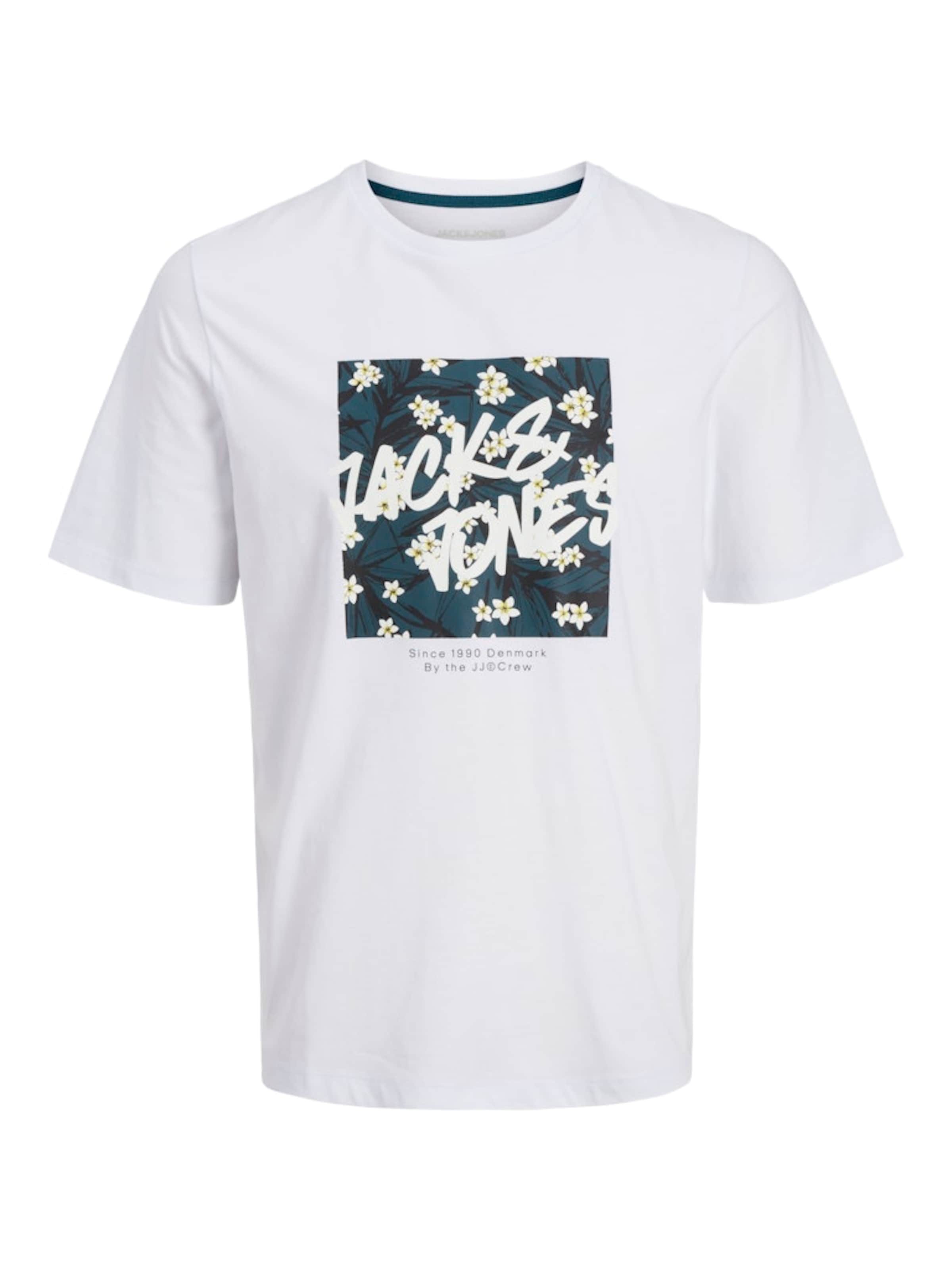 JACK & JONES Shirt 'HAWAII' in White: front