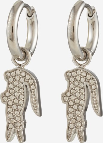 Boucles d'oreilles LACOSTE en argent : devant