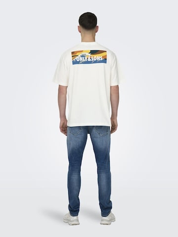 Only & Sons T-Shirt 'KEITH' in Weiß