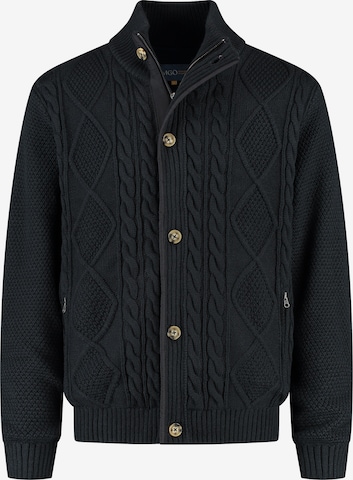 MGO Strickjacke in Blau: Vorderseite