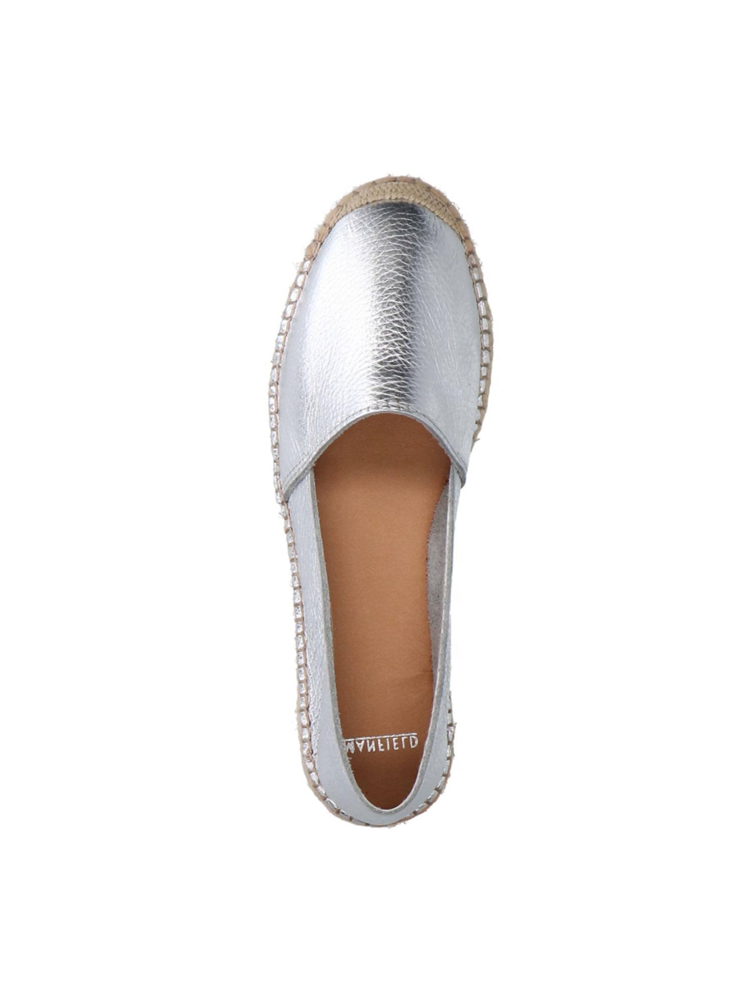 MANFIELD Espadrilles in Silver