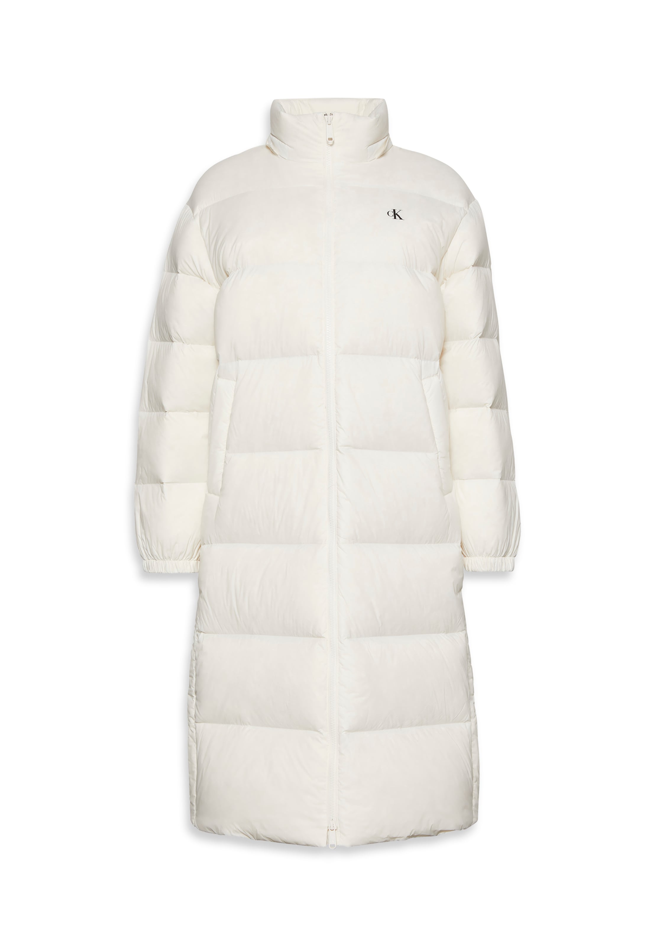 Calvin Klein Jeans Přechodná bunda 'ESSENTIAL' – bílá: přední strana