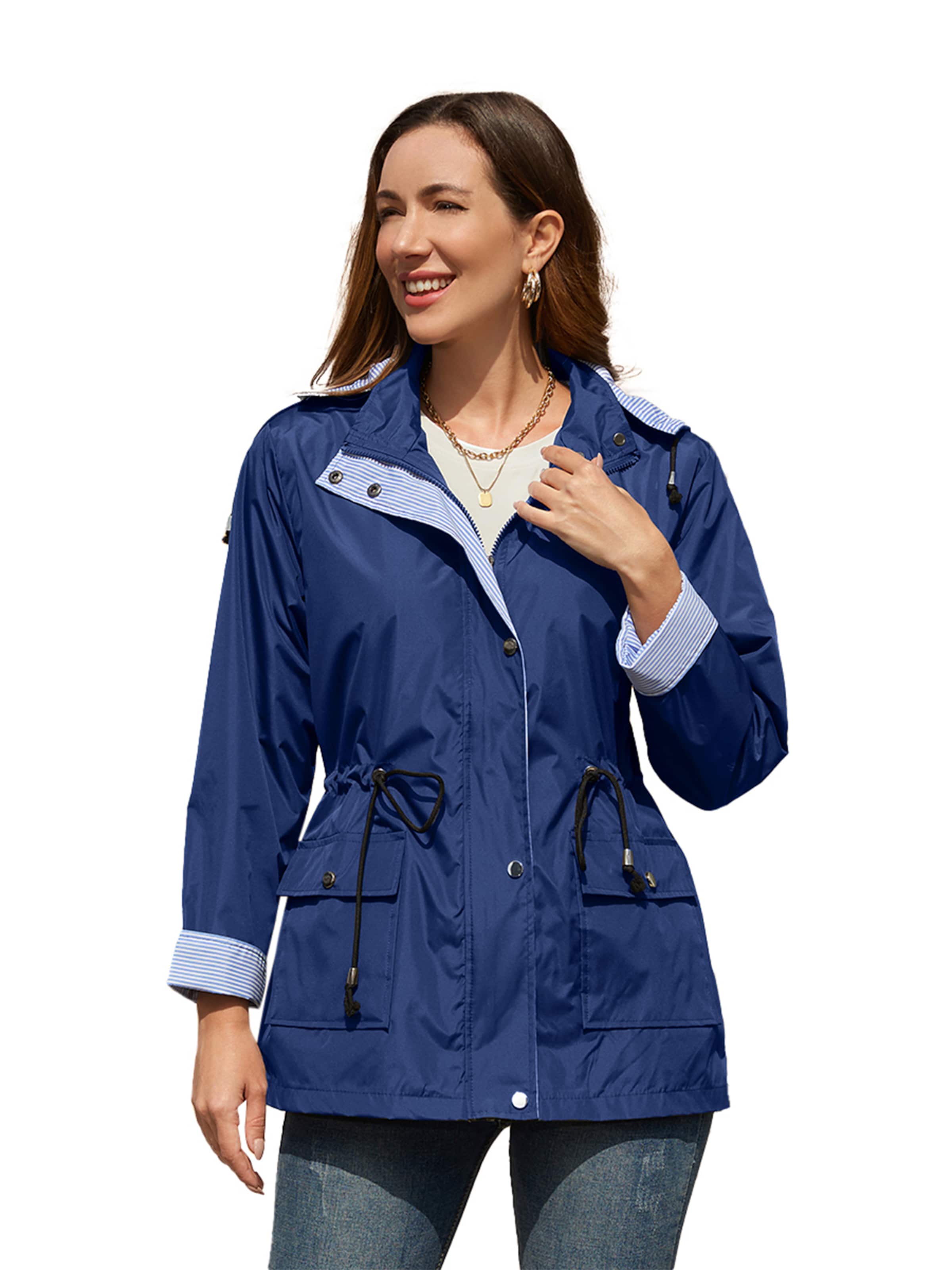 Youthup Between-Season Jacket in Blue: front