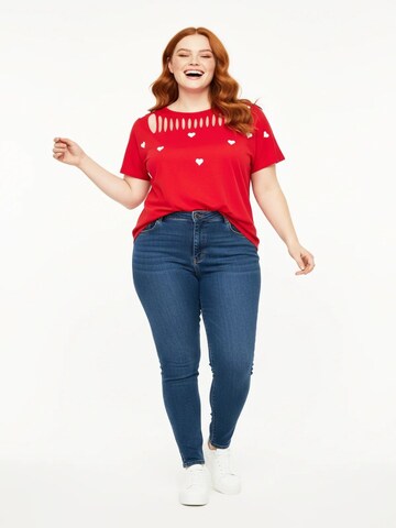 Shape Of You Shirt in Red