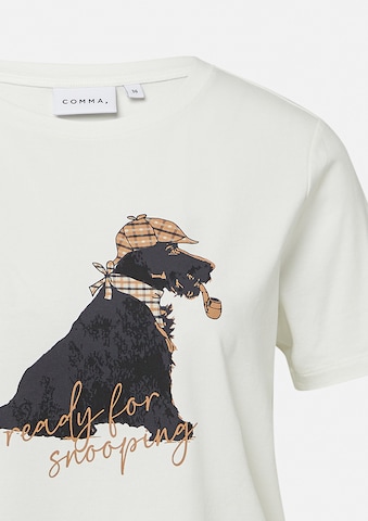T-shirt COMMA en blanc
