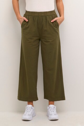 Kaffe Boot cut Pants 'Anaya' in Green: front