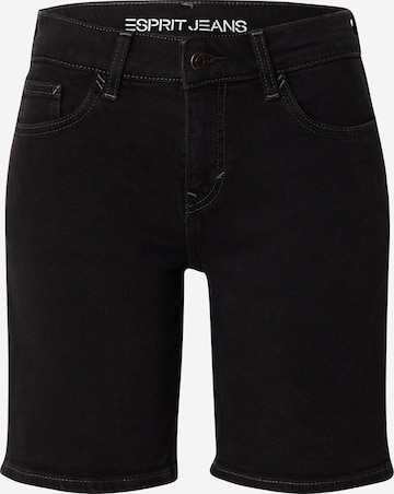 ESPRIT Regular Jeans in Zwart: voorkant