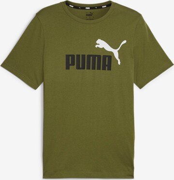 PUMA Performance Shirt 'Essentials' in Green: front