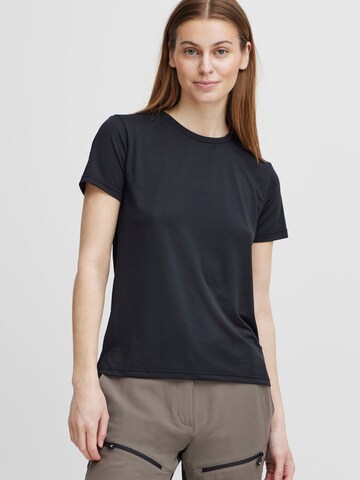 North Bend - Camiseta funcional 'Elwina' en negro: frente