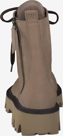 Paul Green Lace-Up Ankle Boots in Beige