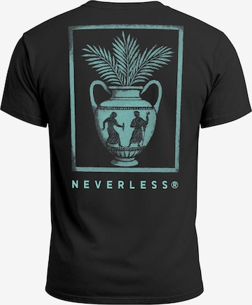 Neverless Shirt 'Greek Vase' in Schwarz: Vorderseite
