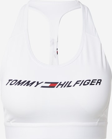 Tommy Sport Sport bh in Wit: voorkant