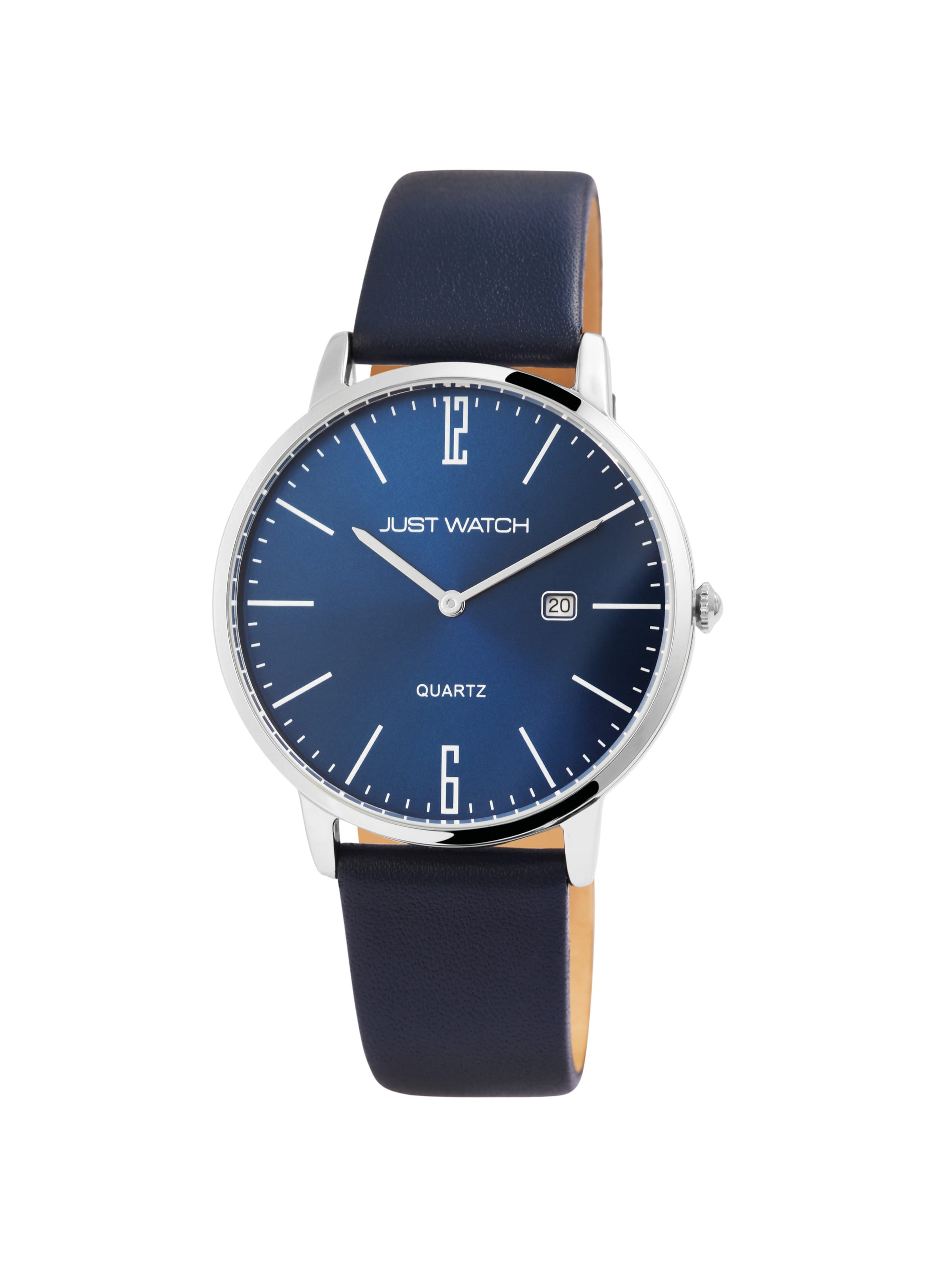 Just Watch Analog Watch 'Willem, Datumsanzeige' in Blue