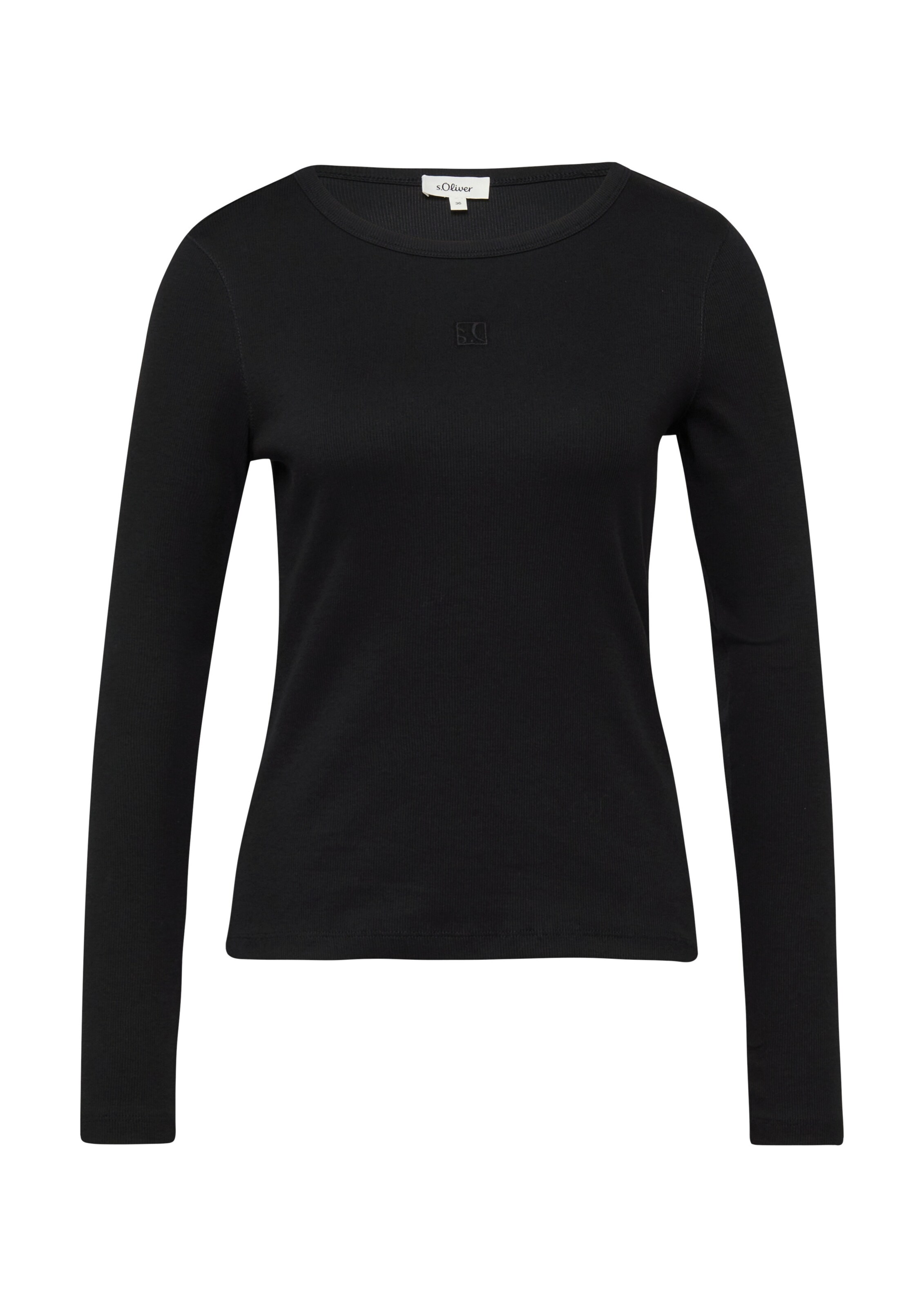 s.Oliver Shirt in Black: front