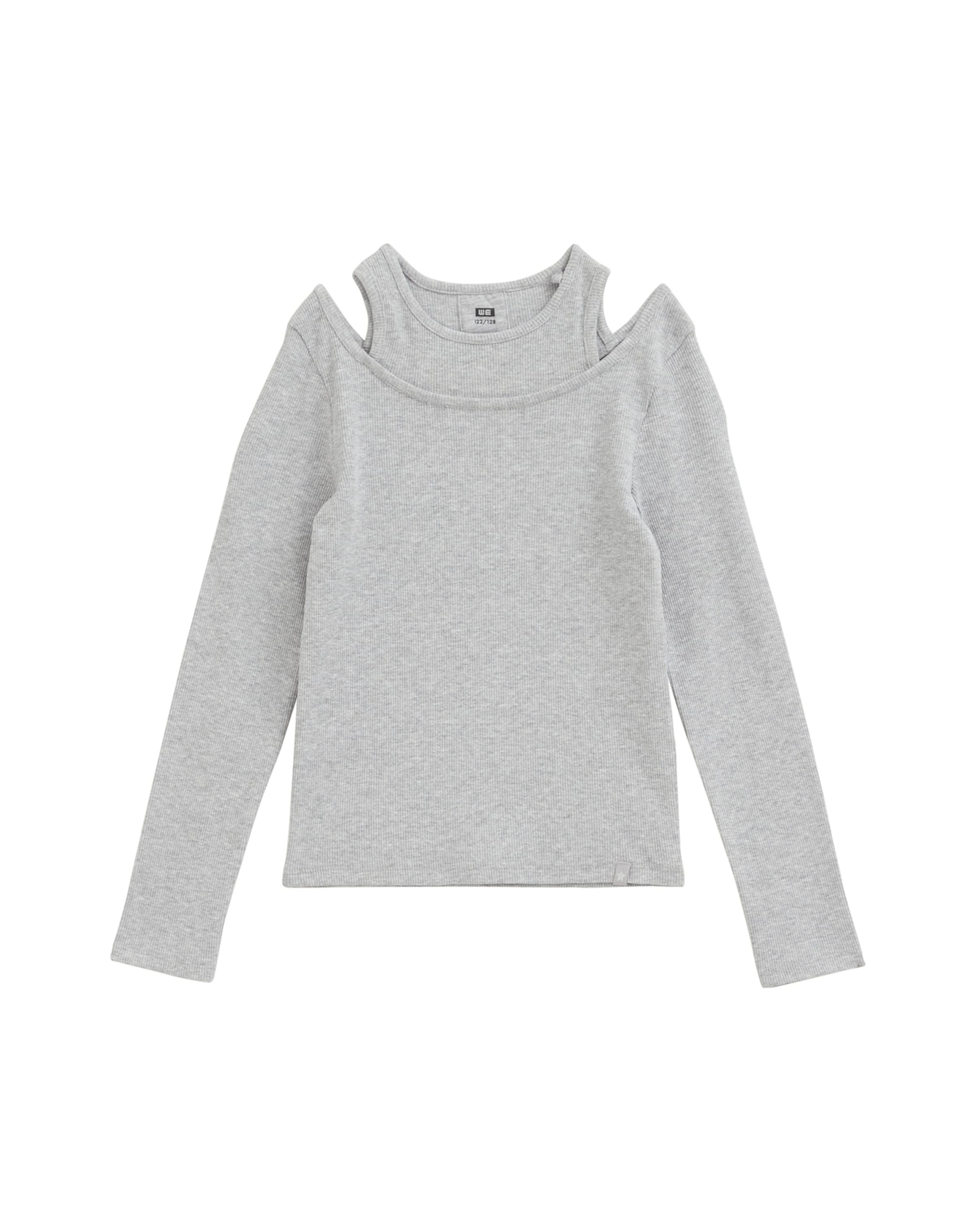 WE Fashion - Camiseta en gris: frente