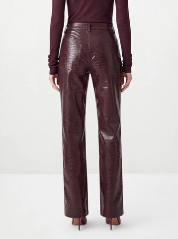 Hoermanseder - regular Pantalón 'Croco' en rojo