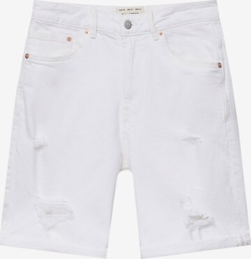 Pull&Bear Slimfit Jeans in Wit: voorkant