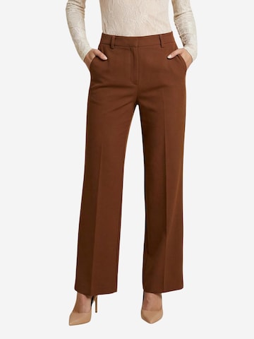 I AM Wide leg Pantalon 'Pantaloni Gamba Ampia PE26199' in Bruin