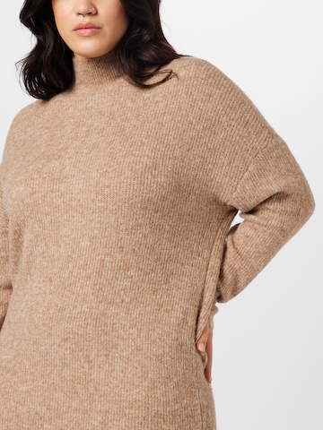 Noisy May Curve Knitted dress 'MALI' in Beige