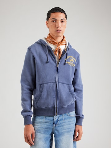 Veste de survêtement HOLLISTER en bleu : devant