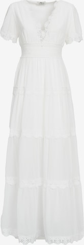 Influencer Dress in White: front