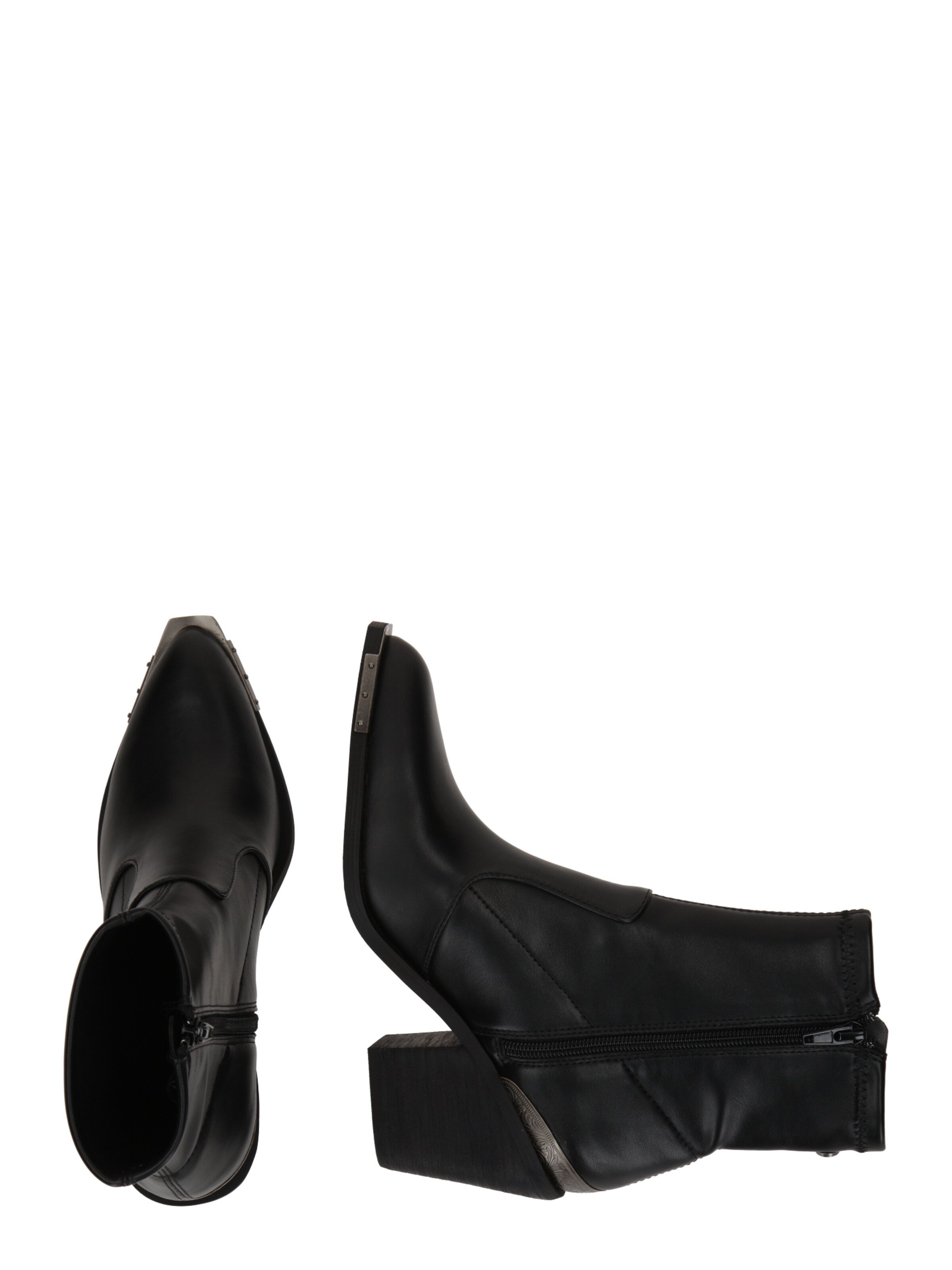 BUFFALO Enkellaarsjes in Zwart