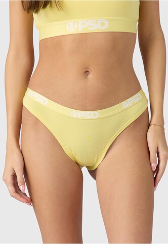 Slip di PSD in giallo: frontale