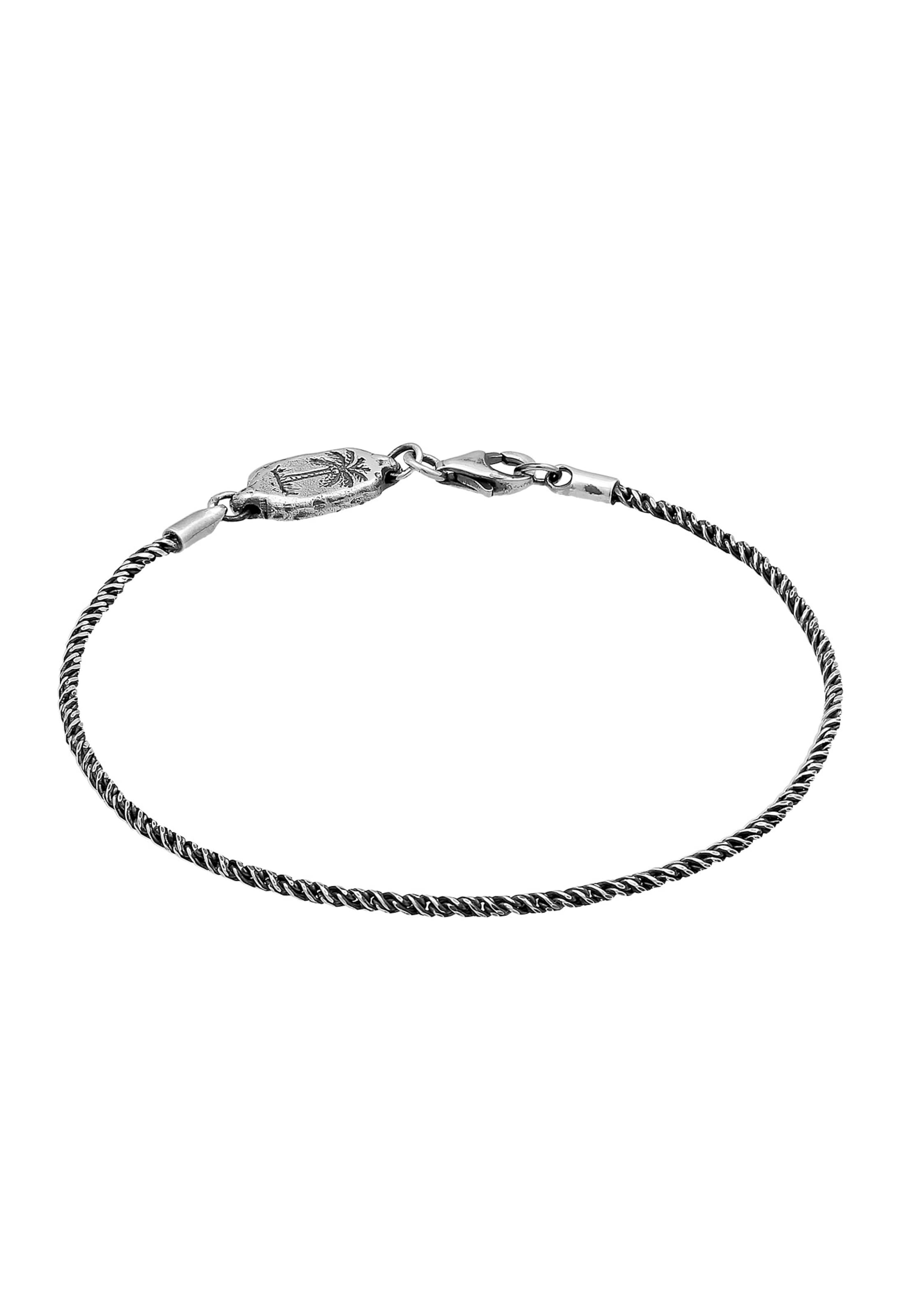 Haze&Glory - Pulsera 'Paradise' en gris: frente