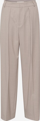 InWear Loose fit Pleated Pants in Beige: front