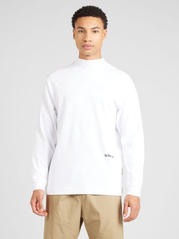 T-Shirt G-Star RAW en blanc : devant