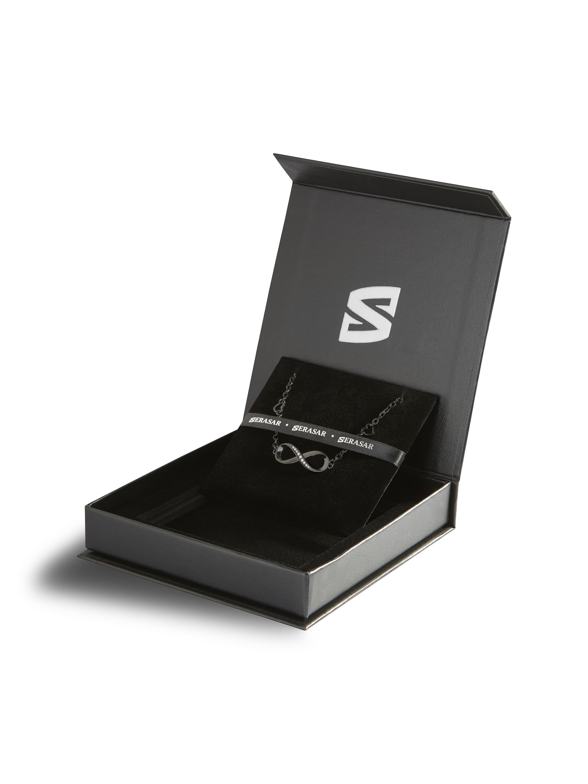SERASAR Armband 'Infinity'‌‌‌‌‌‌‌‌‌‌ in Schwarz