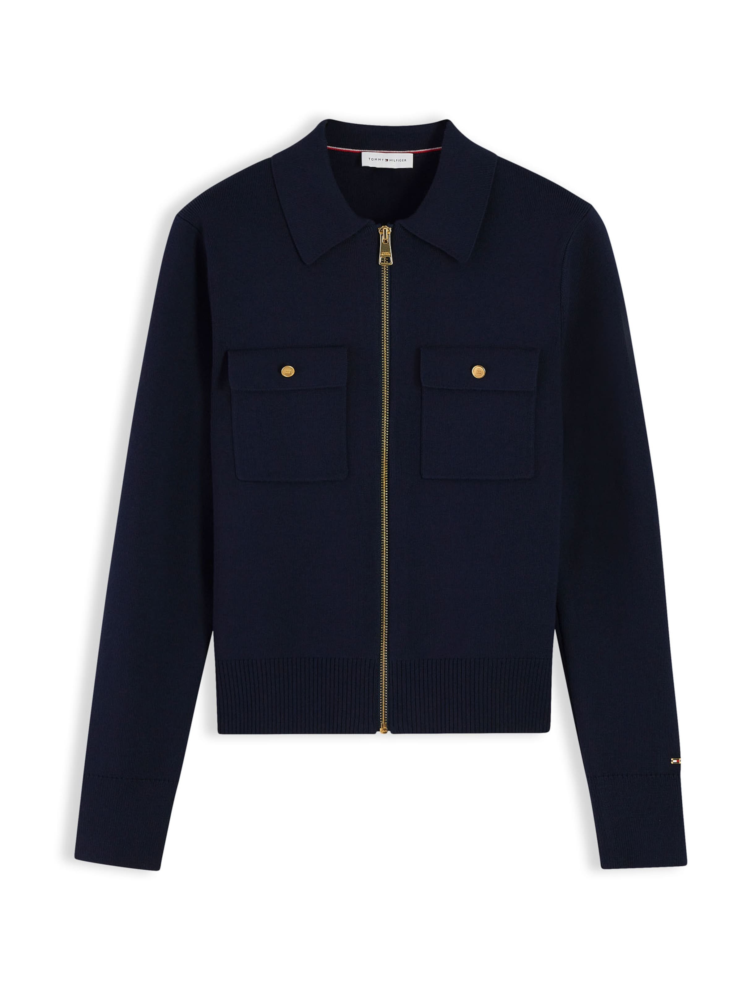 TOMMY HILFIGER Strickjacke in Blau: Vorderseite