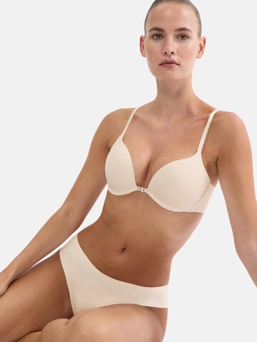 TRIUMPH Push-up Biustonosz 'Pure Micro WHUF' w kolorze beżowy