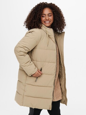 ONLY Carmakoma Winter coat 'Dolly' in Beige