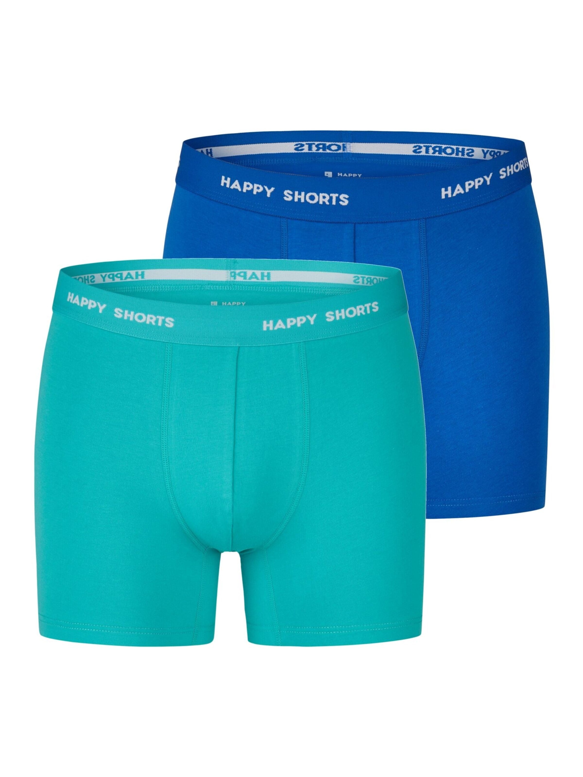 Happy Shorts Unterhose in Blau: Vorderseite