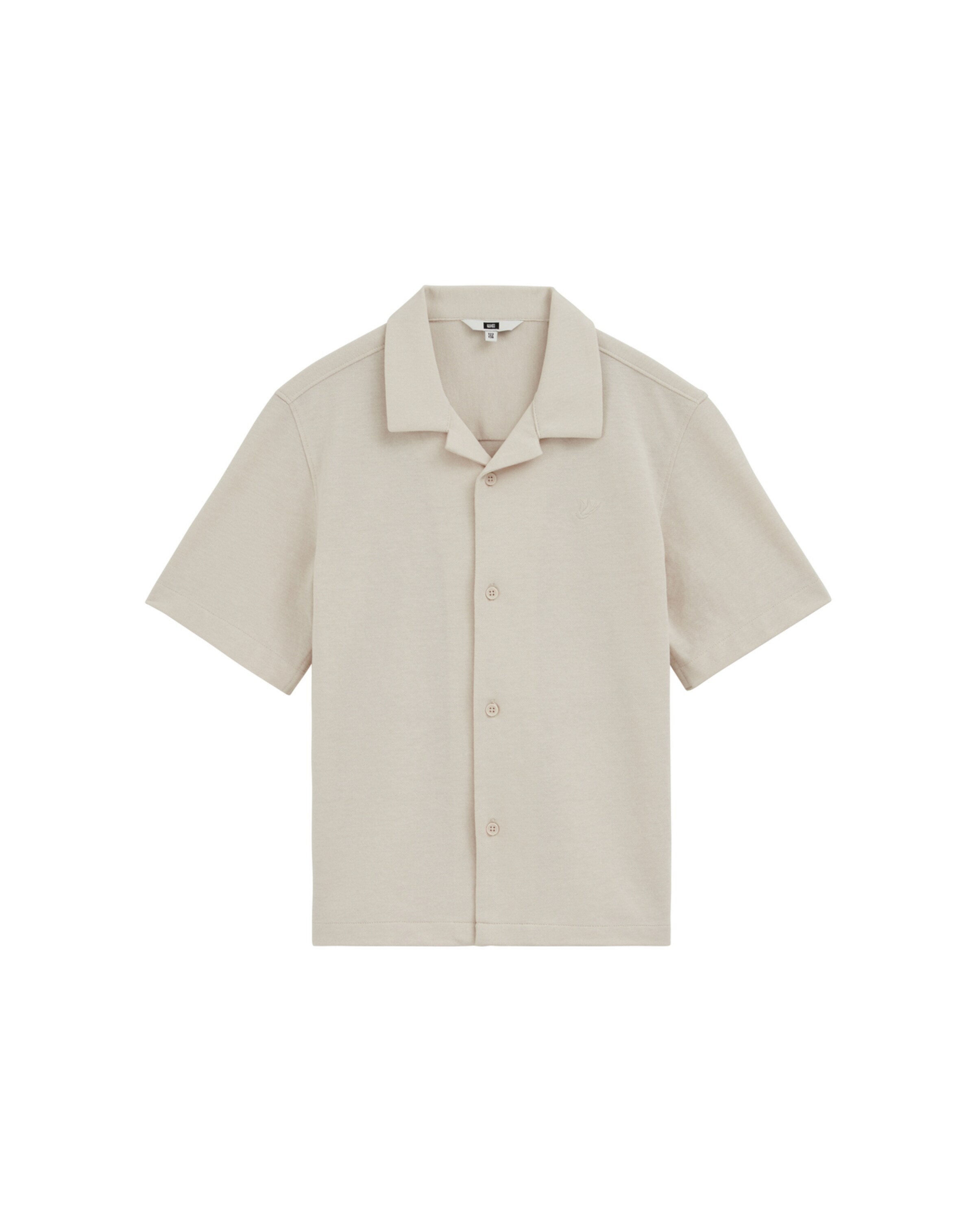 WE Fashion Средняя посадка Рубашка в Бежевый: спереди