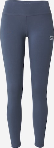 Reebok Slim fit Workout Pants in Blue: front