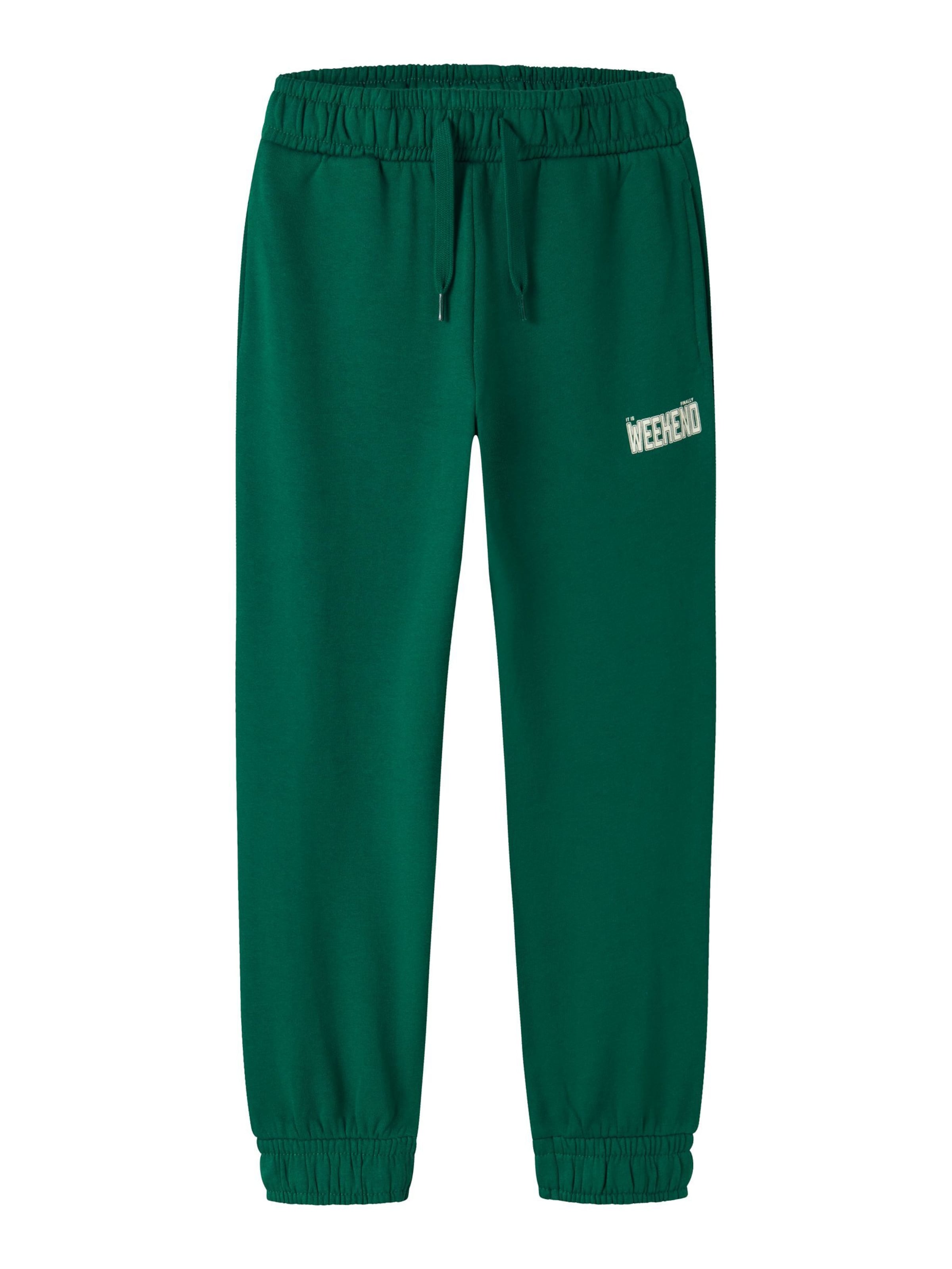 NAME IT Tapered Broek in Groen: voorkant