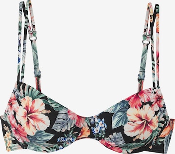 LASCANA - Top de bikini en negro: frente