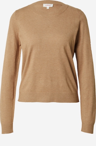 s.Oliver Sweater in Brown: front