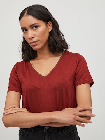 VILA Majica 'NOEL' | rdeča barva