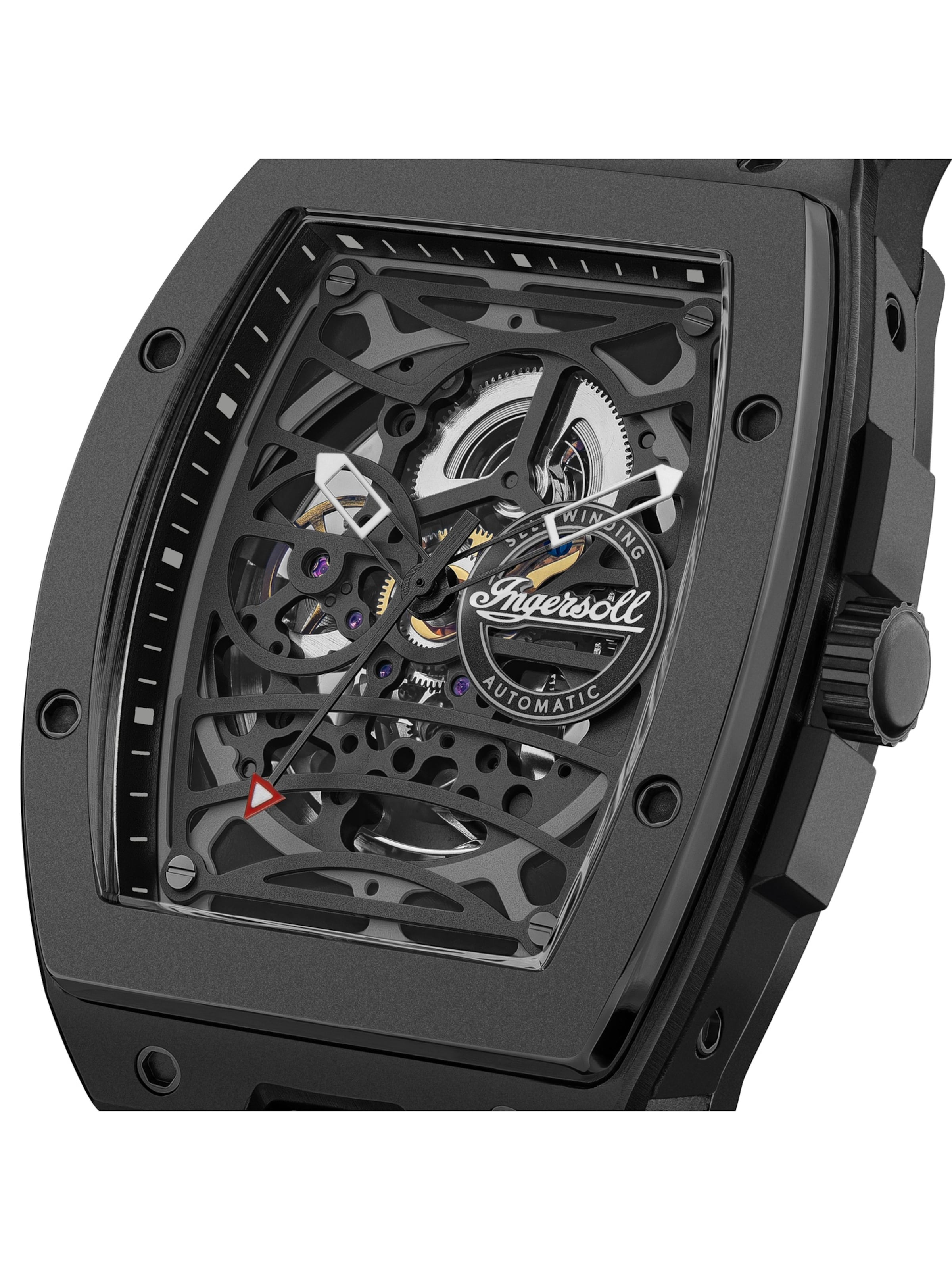 INGERSOLL Analoguhr ' The Rim ' in Schwarz