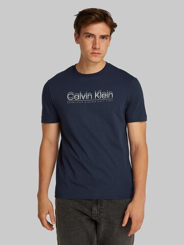 mėlyna Calvin Klein Marškinėliai: priekis