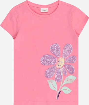 T-Shirt s.Oliver en rose : devant