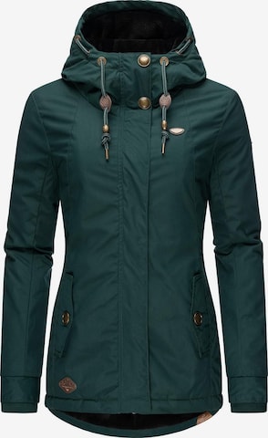 Ragwear Winter Jacket 'Monade' in Green: front