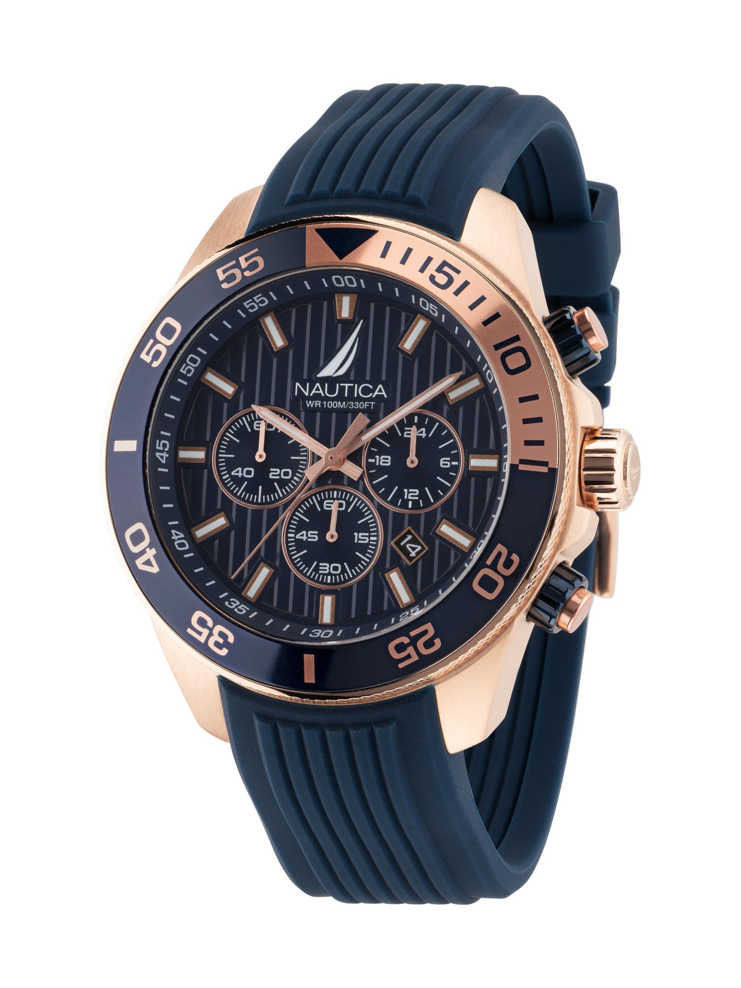 Orologio analogico di NAUTICA in blu: frontale