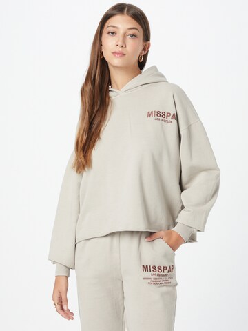 Misspap - Sweatshirt em cinzento: frente