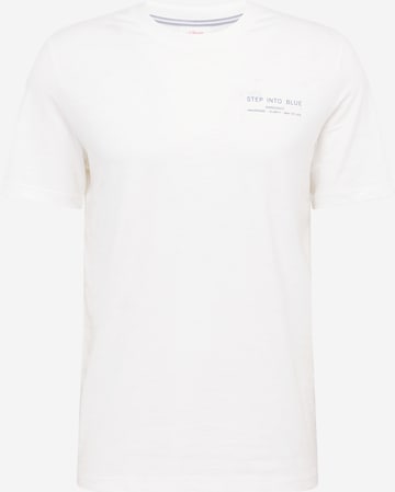 T-Shirt s.Oliver en blanc : devant