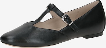 CAPRICE Classic Flats in Black: front