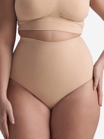 Bye Bra Shapingslip 'Soft Touch Seamless High Waist Brief' in Beige: voorkant